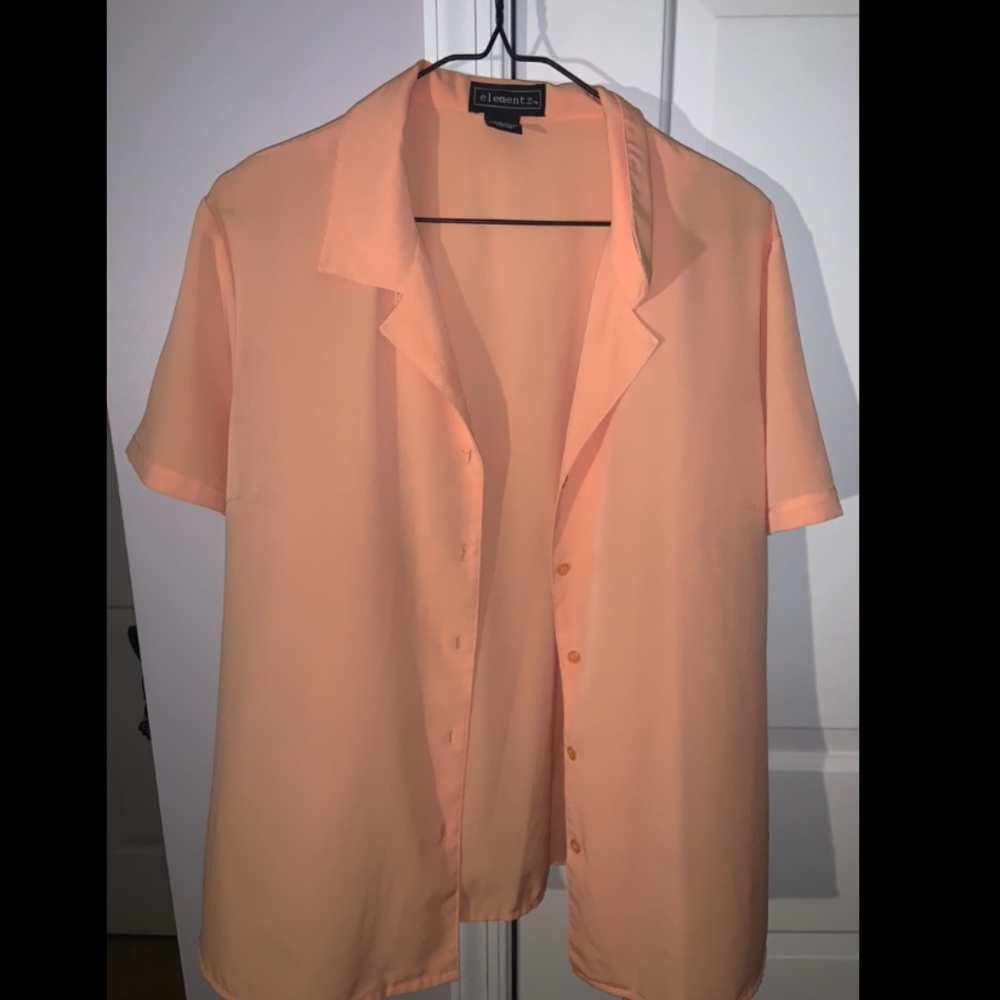 Button Down Short Sleeve Top